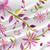 Floral fabric print - Trellis in Rose Pink colorway