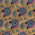 Floral fabric print - Chrysanthemum in Peanut Sauce Floral fabric print - Chrysanthemum in Peanut Sauce