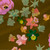 Floral fabric print - Over the Waves in Fleetwood colorway. Floral fabric print - Over the Waves in Fleetwood colorway.