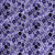 Floral fabric print - Blueberry Bloom in Very Peri colorway Floral fabric print - Blueberry Bloom in Very Peri colorway