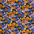 Geometric fabric print - Abstract Painting in Wildflower Garden colorway