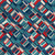 Geometric fabric print - Patches in Nauticalcolorway. Geometric fabric print - Patches in Nauticalcolorway.