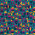 Geometric fabric print - Trigon in Regal colorway. Geometric fabric print - Trigon in Regal colorway.