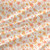 Floral fabric print - Flower Paths in Coral colorway.
