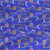 Abstract celestial fabric print - Aria in Multi Blue colorway. Abstract celestial fabric print - Aria in Multi Blue colorway.
