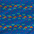 Tropical fabric print - Casablanca Mini in Dark Blue colorway. Tropical fabric print - Casablanca Mini in Dark Blue colorway.