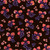 Floral print fabric - Amberrose in Blackberry colorway Floral print fabric - Amberrose in Blackberry colorway