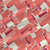 Tilt modern geometric fabric in Pinky Pie with coral and berry tones