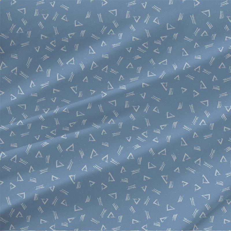 Geometric fabric print - Tail Wind in Stormy colorway