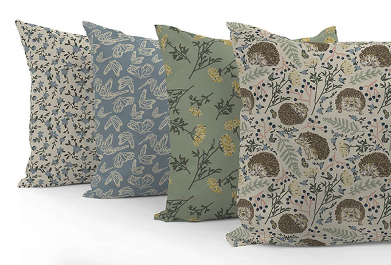 Hedgehog Fabric Collection by Blair Lambert