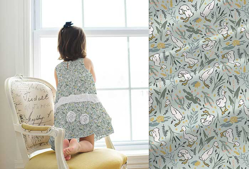 Ducklings in the Rain Fabric Collection Ducklings in the Rain Fabric Collection