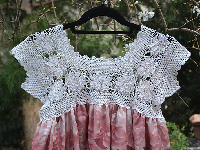 Crochet Lace Bodice Dress