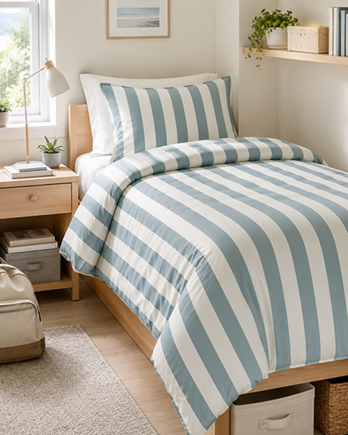 How to Sew a Twin XL Duvet Cover and Pillowcase for a Dorm