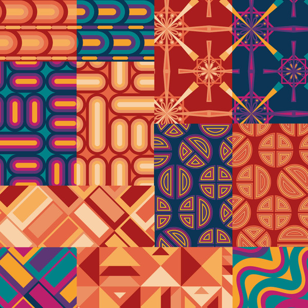 Bayan Rust Fat Quarter Bundle | Cotton Quilt Fabric