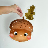 Eichel groß, Bügelbild Eichel groß, Bügelbild