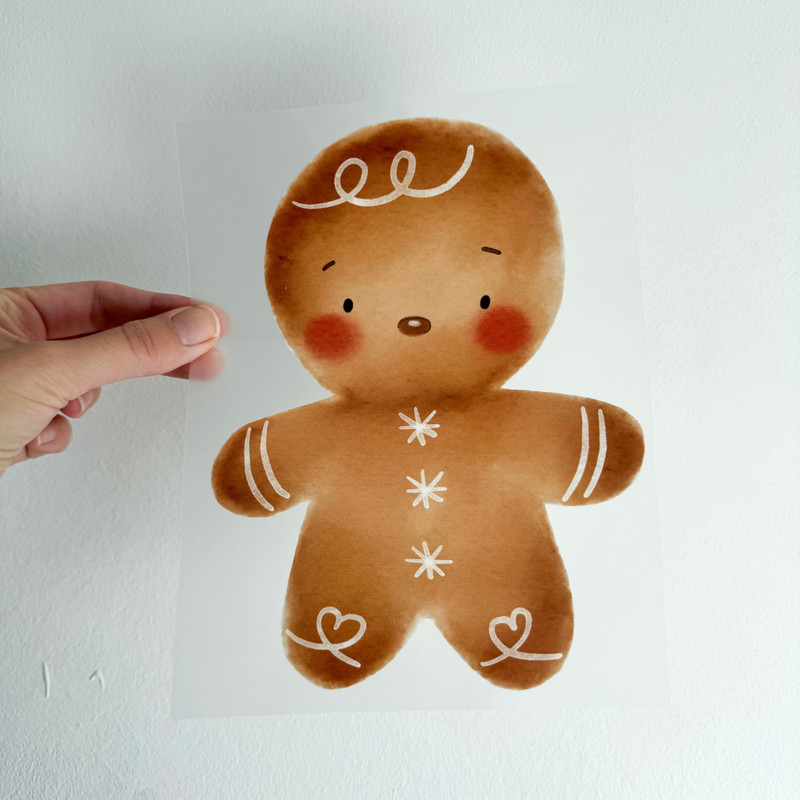 Lebkuchenmann groß, Bügelbild