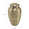 Classic Engraved Platinum Urn