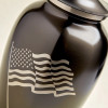 Classic Flag Slate Urn