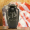 Classic Flag Slate Urn