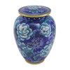 Elite Floral Blue Cloisonne Urn