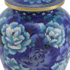 Elite Floral Blue Cloisonne Urn