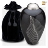 Elegant Leaf Midnight Urn