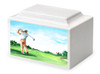 Golfer Cultured Marble Urn