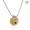 Pendant TearDrop Gold Vermeil Two Tone