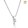 Pendant Hope Rhodium Plated with Clear Crystal