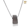 Pendant Tribute Ruthenium Plated Two Tone