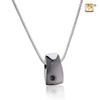Pendant Tribute Ruthenium Plated Two Tone