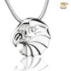 Pendant Eagle Rhodium Plated