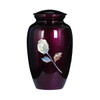 Rose Mother of Pearl Burgundy Urn