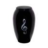 G-Clef Mother of Pearl Ebony Urn