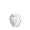 Oceane Quartz White Biodegradable Cremation Urn - 2 Sizes