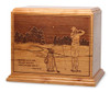 Golfer Cherry Cremation Urn - Female
