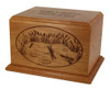 Dragonfly Engraved Cherry Cremation Urn