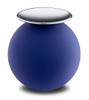 Navy and Polished Silver Cresent Sphere Standard Adult Cremation Urn