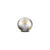 Soccer Ball Keepsake Urn - Brushed Gold and Brushed Pewter