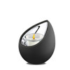 Black and Polished Silver Drop Tealight Keepsake Cremation Urn