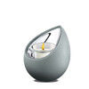 French Grey and Polished Silver Drop Tealight Keepsake Cremation Urn