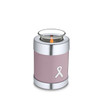 Pink and Brushed Pewter Awareness Tealight Keepsake Cremation Urn
