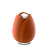 Orange and Polished Silver Tulip Medium Cremation Urn
