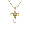 Bronze Pendant Infinity Cross