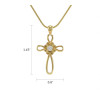 Bronze Pendant Infinity Cross