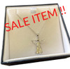 10K White Natural Diamond Angel Cremain Holder Pendant