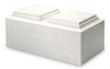 Companion Single Chamber White Cultured Marble Urn