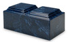 Companion Single Chamber Navy Cultured Marble Urn