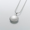 Large Sterling Silver Round Pendant