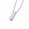 Titanium Long Narrow Slide Rectangle Pendant